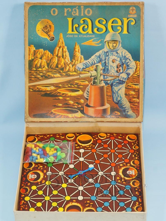 Brinquedo antigo Jogo O Raio Lazer completo Ano 1971