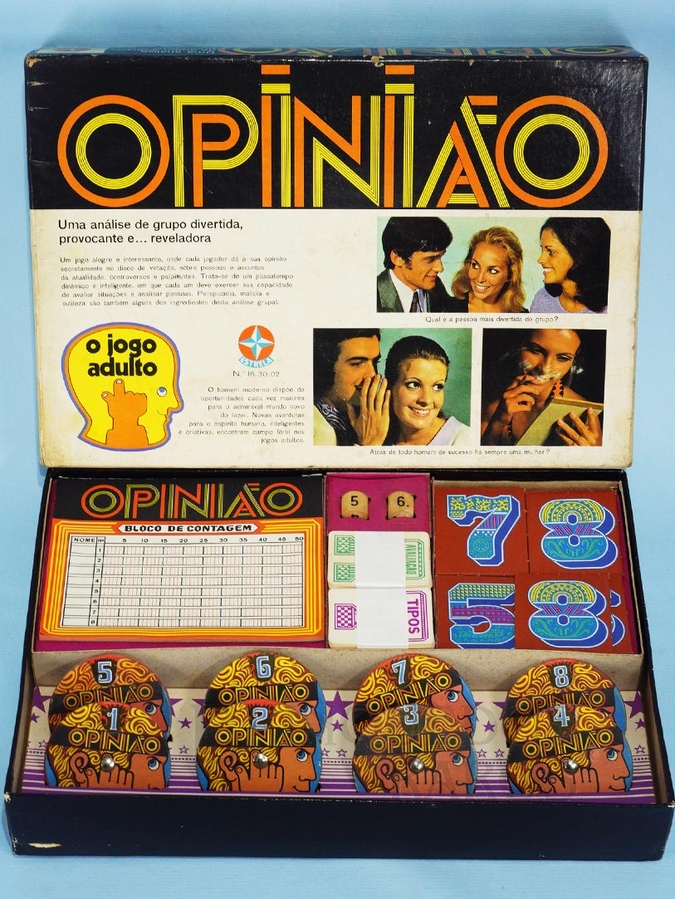 Brinquedo antigo Jogo Opinião Completo perfeito estado Ano 1974