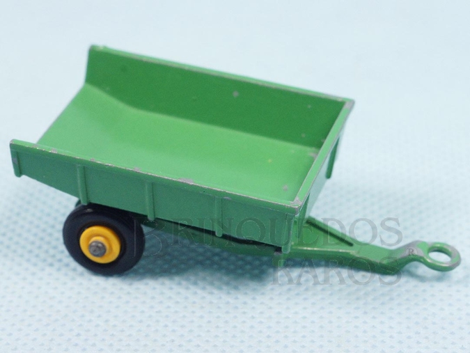 Brinquedo antigo John Deere Trailer Black Plastic Regular Wheels