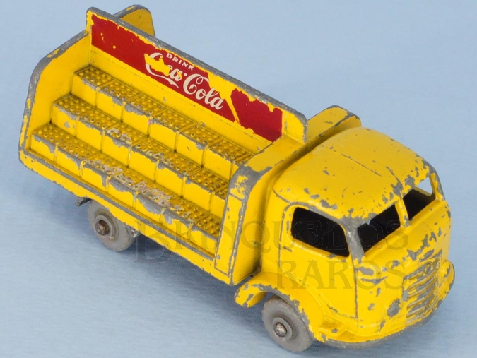 Brinquedo antigo Karrier Bantam 2 Ton Coca Cola Gray Plastic Regular Wheels