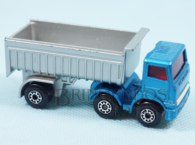 Brinquedo antigo Leyland Articulated Truck Superfast cabine azul