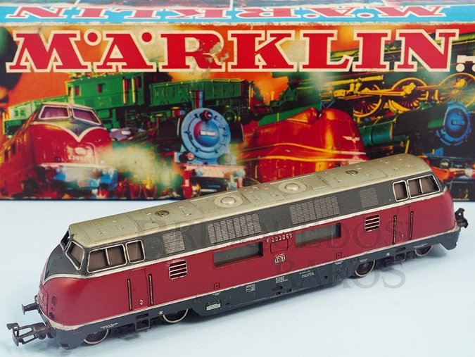 Brinquedo antigo Locomotiva Diesel Hidraúlica Classe BR V200 Rodagem Co`Co` DB Número 3021 Classificação Koll`s 3021/12 Ano 1970 a 1984 Comprimento 22,00 cm 