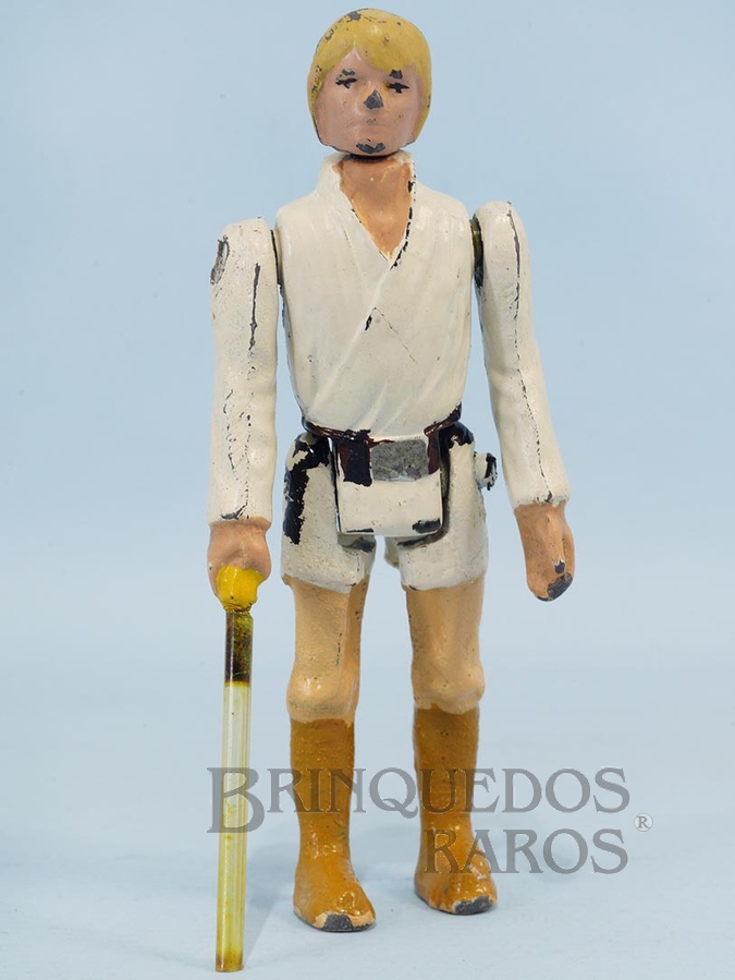 Brinquedo antigo Luke Skywalker com 10,00 cm de altura Série Aventura na Galáxia Guerra nas Estrelas Star Wars Ano 1983