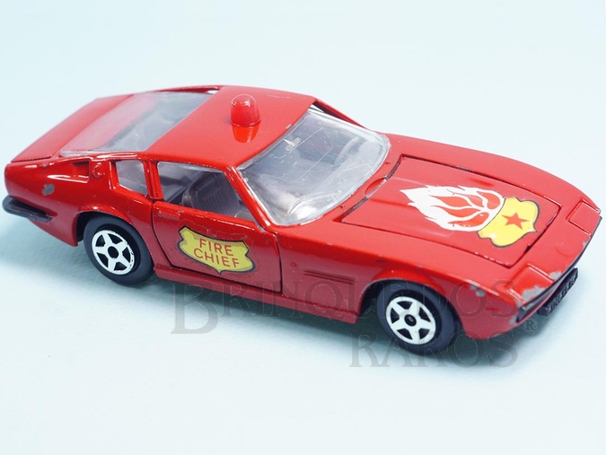 Brinquedo antigo Maserati Ghibli Fire Chief Norev brésilienne Década de 1970 