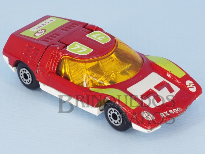 Brinquedo antigo Mazda RX500 Superfast vermelha 77 Década de 1970