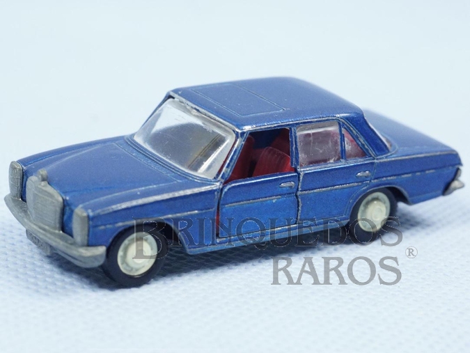 Brinquedo antigo Mercedes Benz 200 azul metálico