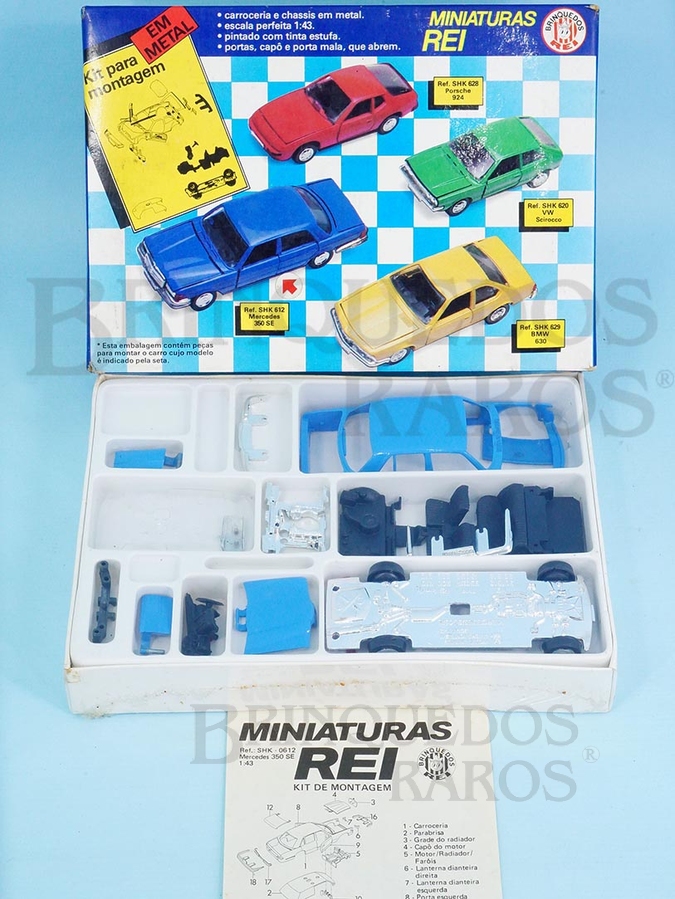 Brinquedo antigo Mercedes Benz 350 SE Brasilianische Schuco Rei Kit para montar lacrado