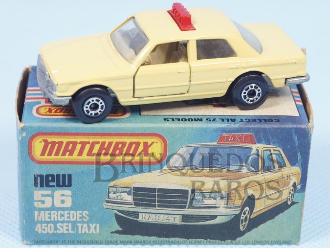 Brinquedo antigo Mercedes Benz 450 SEL Taxi Superfast
