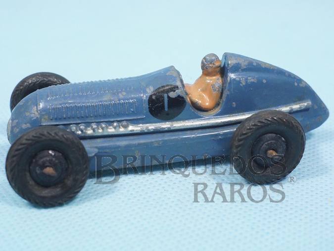 Brinquedo antigo Mercedes Benz Racing Car azul Ano 1947 a 1950 