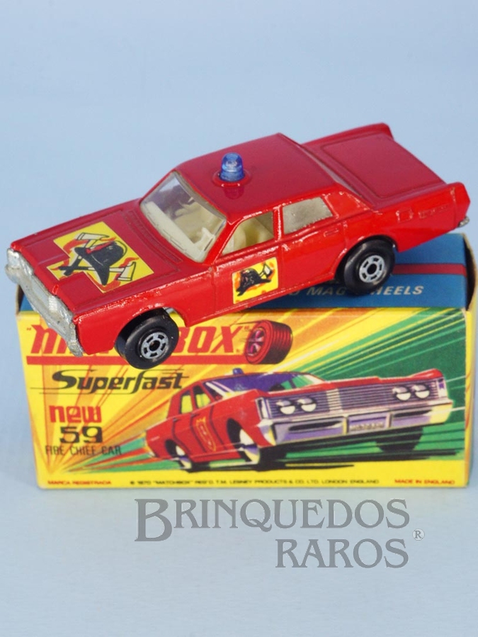 Brinquedo antigo Mercury Fire Chief Car Superfast