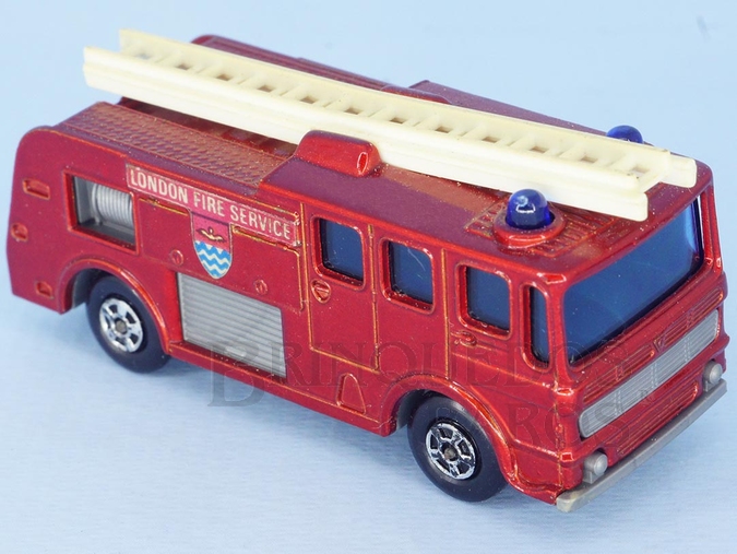 Brinquedo antigo Merryweather Fire Engine Superfast Transitional Weels vermelho metálico