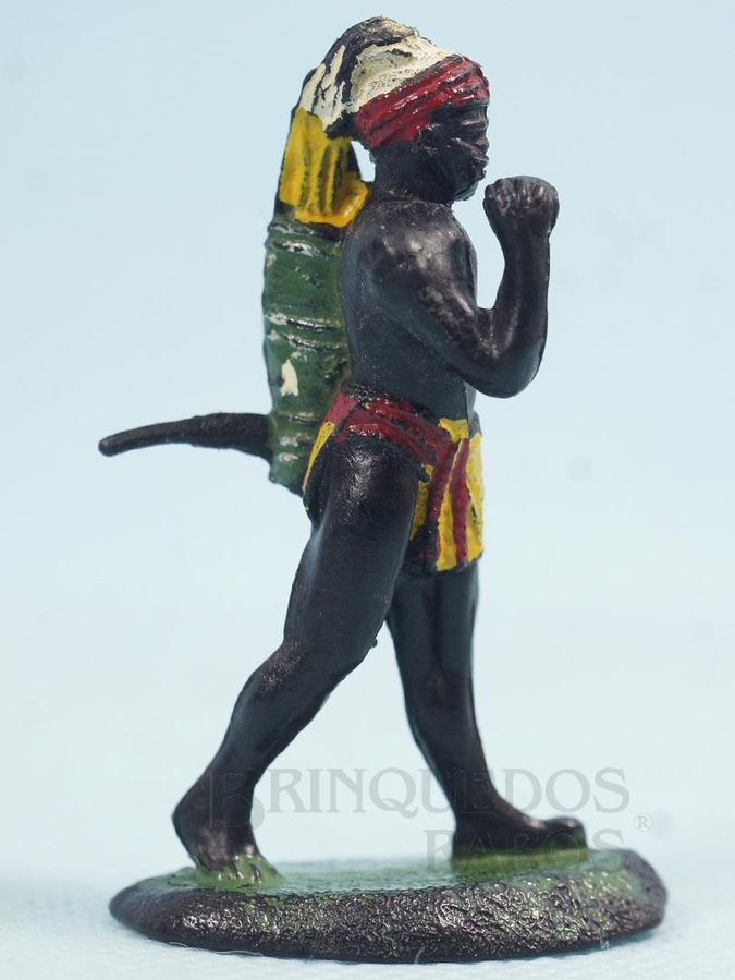 Brinquedo antigo Nativo Caçador com Arco Série Safari na África Década de 1960