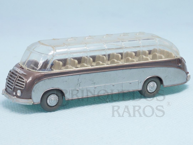 Brinquedo antigo Onibus Setra S8 com teto transparente Década de 1960
