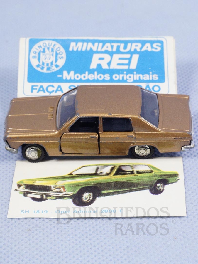 Brinquedo antigo Opel Admiral 2800E Schuco Modell Brasilianische Schuco Rei com Catálogo e Cromo