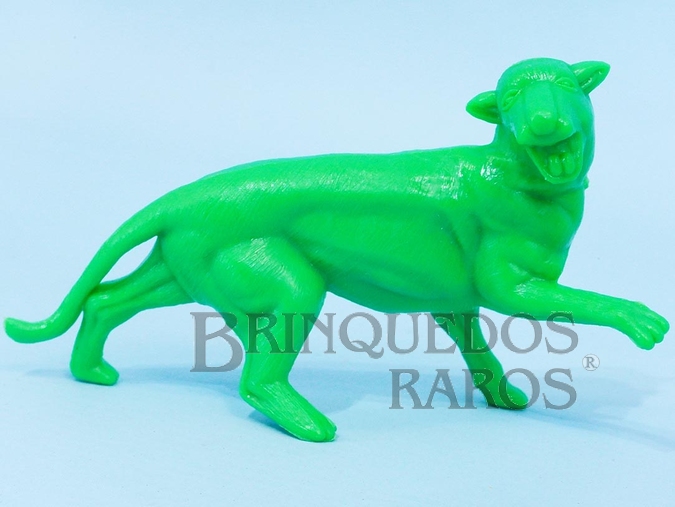 Brinquedo antigo Pantera de plástico verdeo Série Zoológico década de 1970