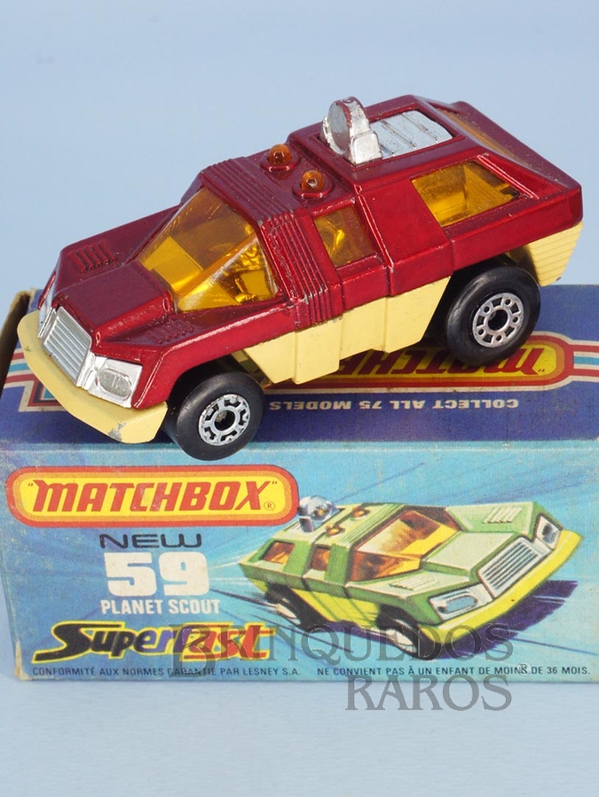 Brinquedo antigo Planet Scout Superfast vermelho metálico