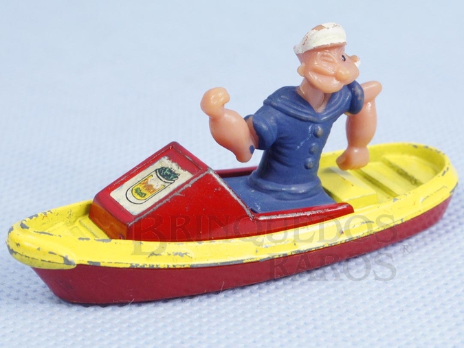 Brinquedo antigo Popeyes Tugboat Corgi Jr Década de 1970