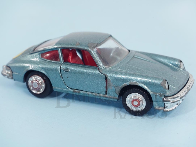 Brinquedo antigo Porsche Carrera Azul metálico Schuco Modell Brasilianische Schuco Rei