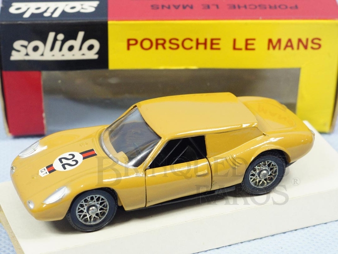Brinquedo antigo Porsche GT Le Mans marrom claro Fabricada pela Brosol Solido brésilienne Datada 6-1968 
