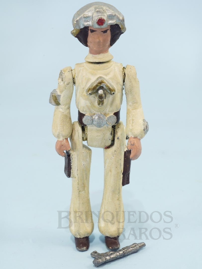 Brinquedo antigo Princesa Mirna em Traje de Piloto com Arma Série Novas Aventuras na Galáxia Guerra nas Estrelas Star Wars Ano 1983