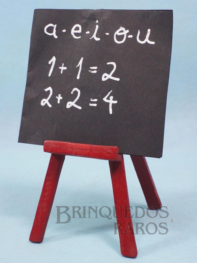 Brinquedo antigo Quadro Negro do Conjunto Escolinha do Professor Coelho com 15,00 cm de altura Década de 1960 