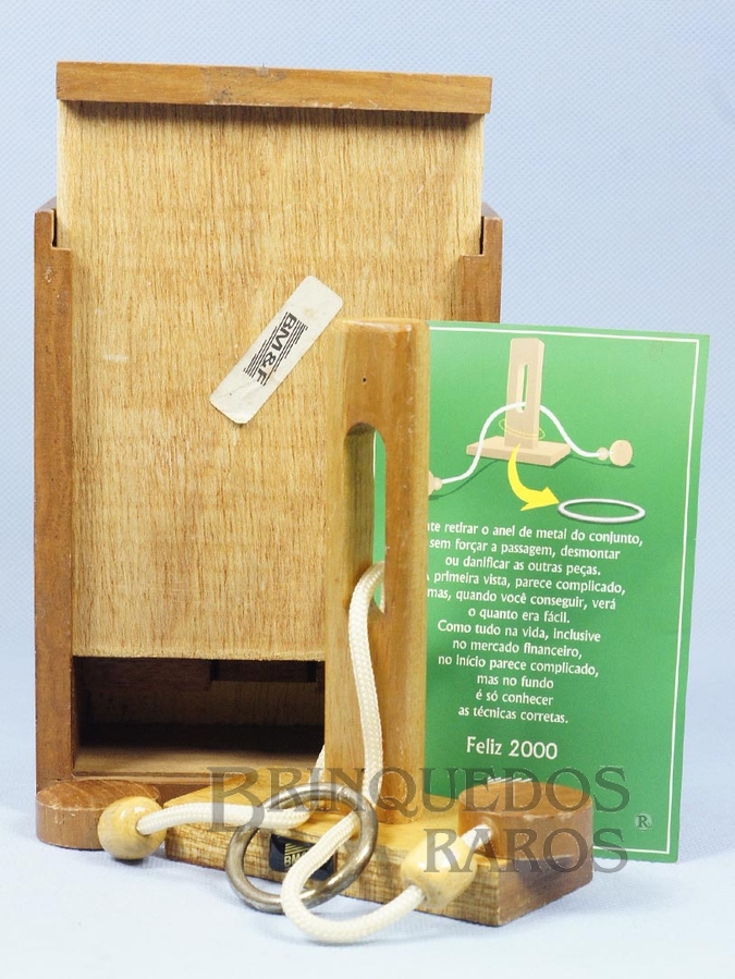 Brinquedo antigo Quebra Cabeça com 14,00 Cm de altura Brinde da BM&F Bolsa Mercantil e de Futuros Ano 2000