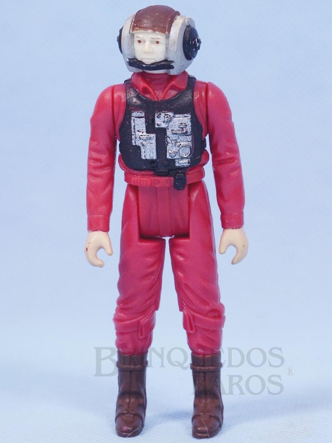 Brinquedo antigo Rebel B-Wing Starfighter Pilot Star Wars Lucas Film Década de 1980