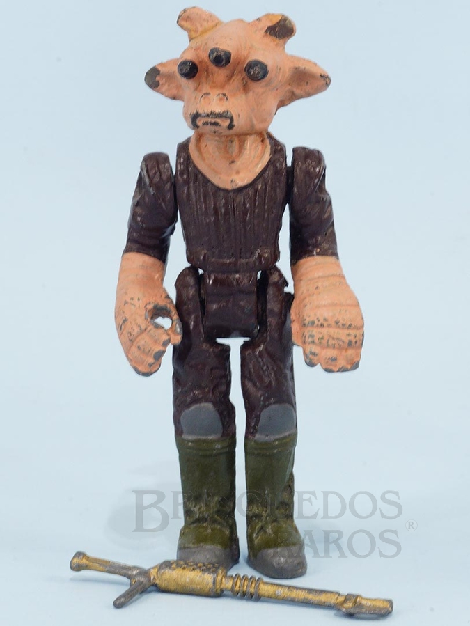 Brinquedo antigo Ree Yees completo com Arma 10,00 cm de altura Série Aventura na Galáxia Guerra nas Estrelas Star Wars Ano 1983