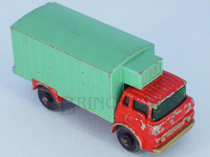 Brinquedo antigo Refrigerator Truck black plastic Regular Wheels