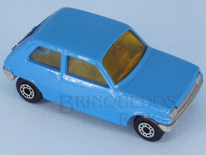 Brinquedo antigo Renault 5 TL Superfast azul Brazilian Matchbox Inbrima 1970