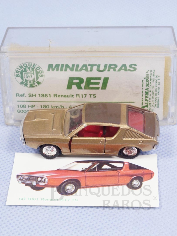 Brinquedo antigo Renault R17 TS Schuco Modell Brasilianische Schuco Rei com Cromo 