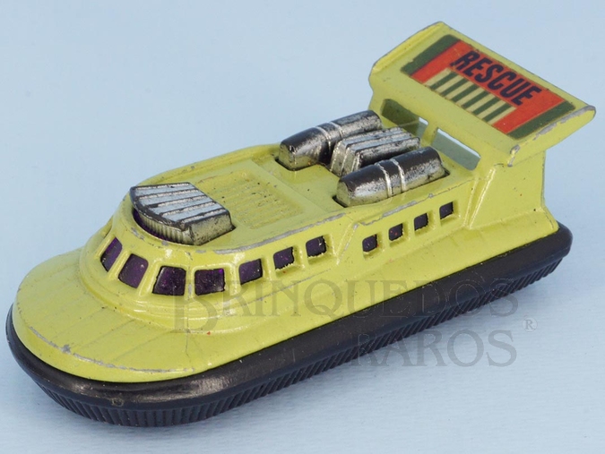 Brinquedo antigo Rescue Hovercraft Superfast verde Brazilian Matchbox  Inbrima 1970