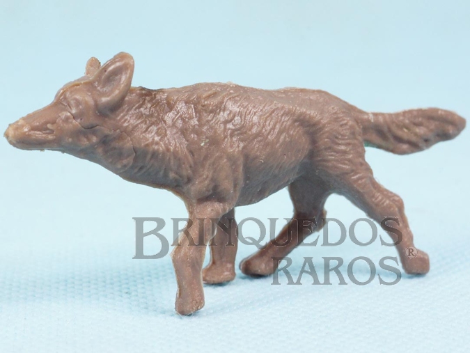 Brinquedo antigo Rin Tin Tin marrom Distribuído pela Trol e Viocena para o Forte Rin Tin Tin Década de 1970