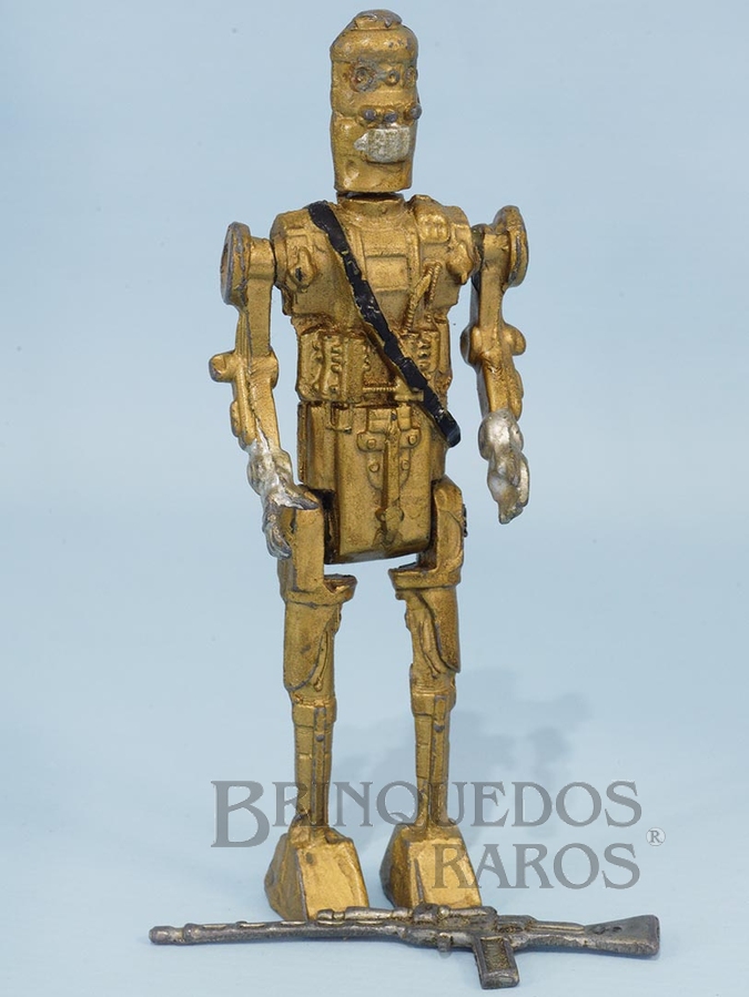 Brinquedo antigo Robot IG-88 com mãos humanas e Corpo maciço Completo com Arma Série Aventura na Galáxia Guerra nas Estrelas Star Wars Ano 1983