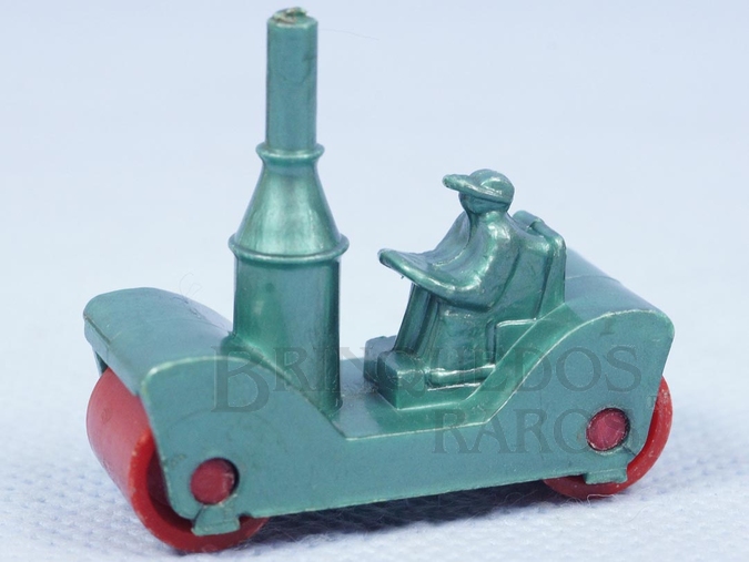 Brinquedo antigo Rolo Compactador a vapor com 4,00 cm de comprimento Década de 1960