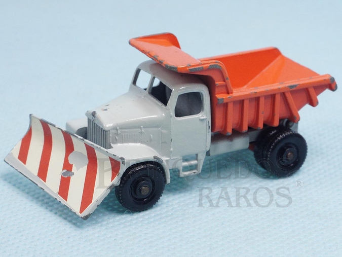 Brinquedo antigo Scammell Mountainer Snowplow black plastic Regular Wheels