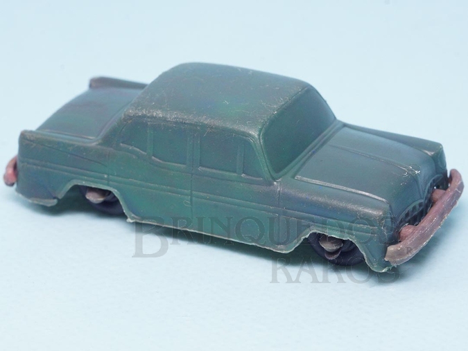 Brinquedo antigo Simca Chambord com 6,00 cm de comprimento azul brinde Toddy autentico sem marcas Década de 1960
