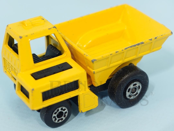 Brinquedo antigo Site Dumper Superfast caçamba amarela