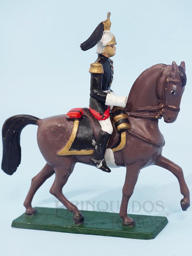 Brinquedo antigo Soldado a cavalo com Espada 10,0 cm de altura Década de 1980