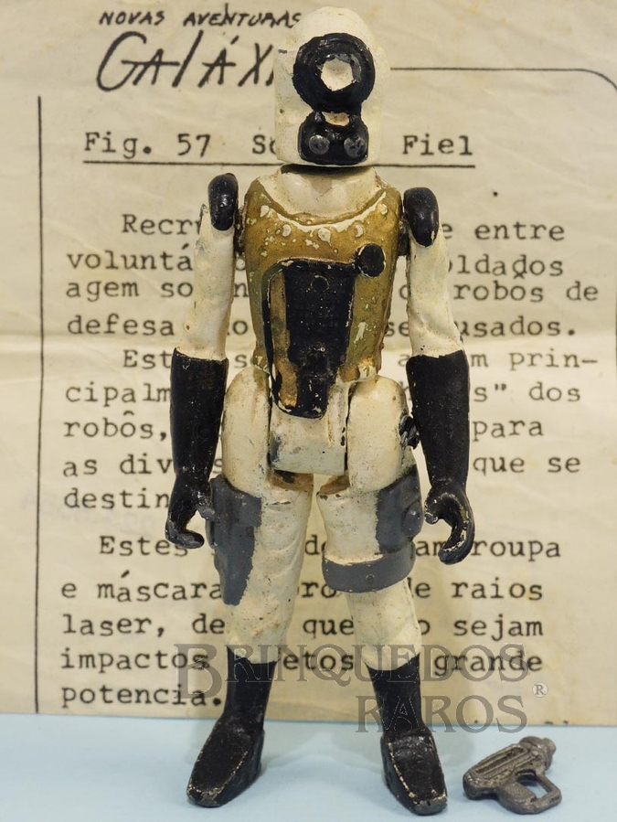 Brinquedo antigo Soldado Fiel Série Novas Aventuras na Galáxia Guerra nas Estrelas Star Wars completo com Folheto de Apresentação e Arma Ano 1983