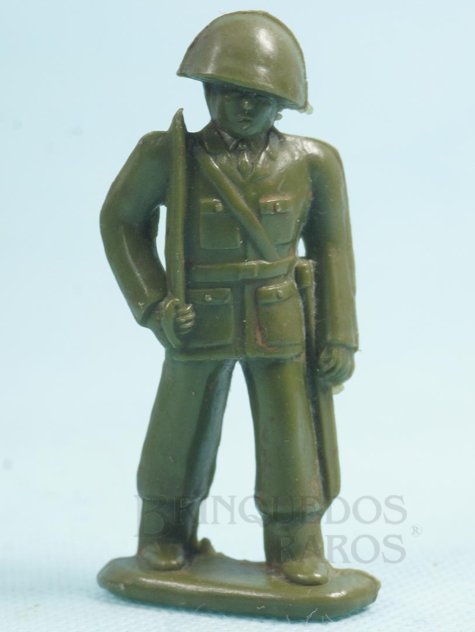 Brinquedo antigo Soldado marchando com Espada 8,00 cm de altura  Década de 1960