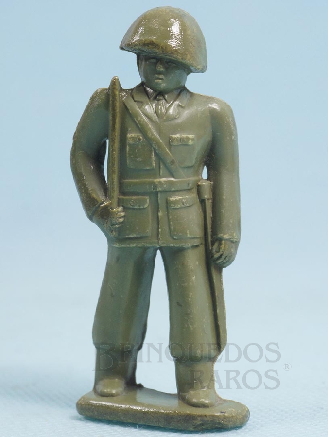 Brinquedo antigo Soldado marchando com Espada 8,00 cm de altura  Década de 1960