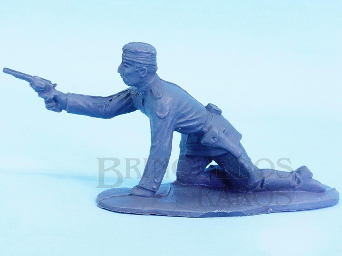 Brinquedo antigo Soldado Turco agachado atirando com revolver Figura Matriz do Conjunto Lawrence da Arábia da Comanche Reedição da Década de 1990