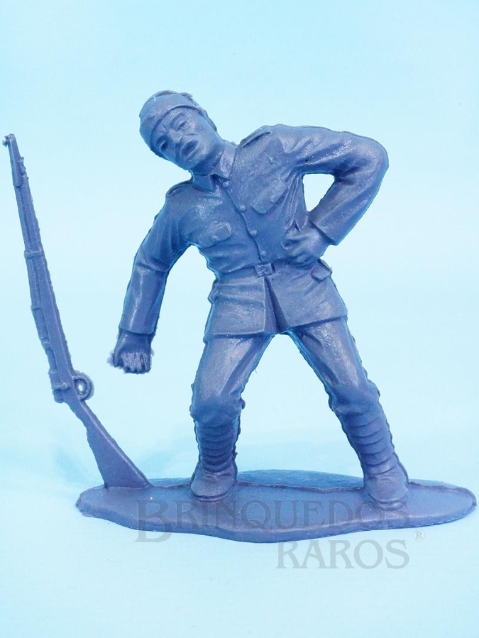 Brinquedo antigo Soldado Turco ferido Figura Matriz do Conjunto Lawrence da Arábia da Comanche Reedição da Década de 1990
