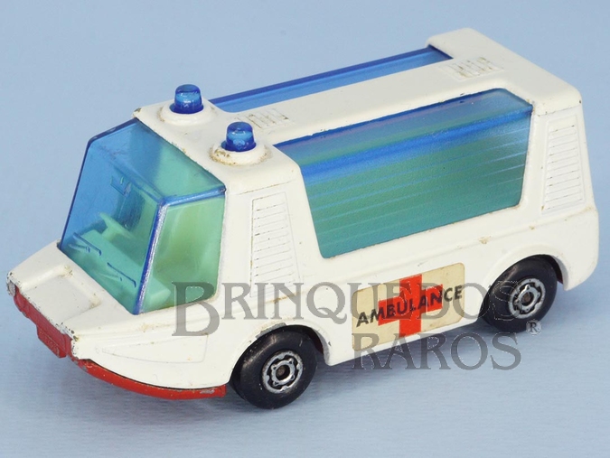 Brinquedo antigo Stretcha Fetcha Ambulance Superfast chassi vermelho