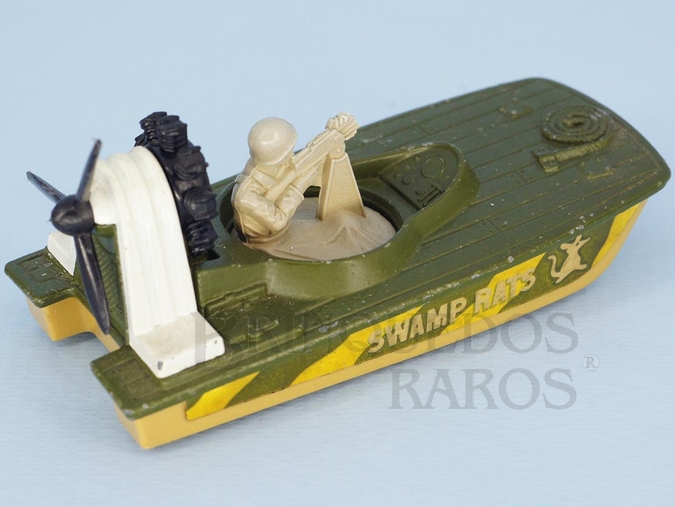 Brinquedo antigo Swamp Rat Superfast verde e branco Brazilian Matchbox Inbrima 1970