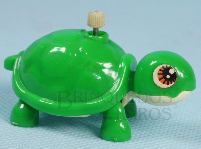 Brinquedo antigo Tartaruga com 6,00 cm de comprimento Década de 1980
