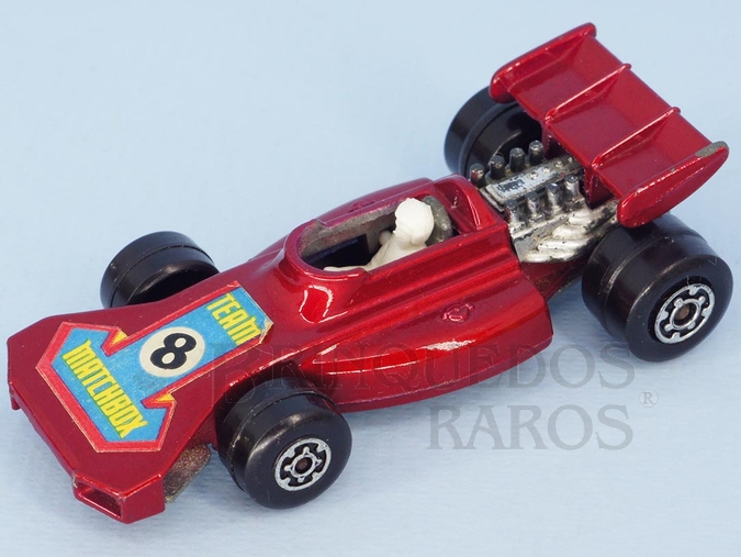 Brinquedo antigo Team Matchbox Superfast vermelho metálico