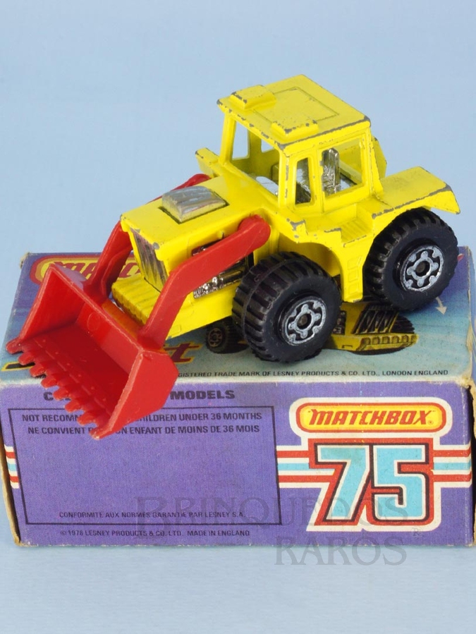 Brinquedo antigo Tractor Shovel Superfast motor cromado