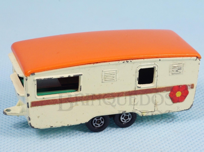 Brinquedo antigo Trailer Eccles Caravan Superfast Transitional Weels
